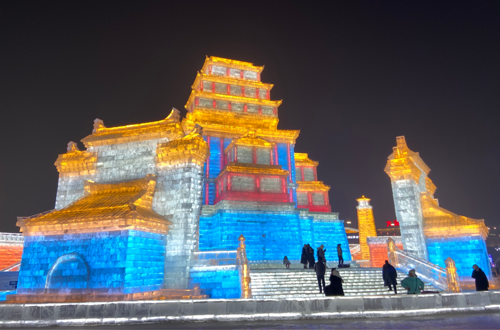 Cidades chinesas que valem a pena conhecer: Harbin. Parque de gelo.